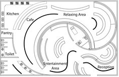 the floor plan for an entertainment area