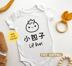 ⭐⭐Just a friendly reminder: Our Holiday deadline is December 10 🎄Orders placed after that may not arrive by Christmas, but we'll do our best! Thank you for your understanding and support!💕 This Chinese Little Bao Dumpling baby toddler bodysuit is a perfect for your little ones or as a baby shower gift, pregnancy announcement, birthday gift, and much much more!  Baby shower gift. Birthday gift for baby. Newborn baby coming back outfit. New baby girl bodysuit. New Baby boy romper. More Family Ma Playful Short Sleeve Onesie As A Gift, Playful Short Sleeve Onesie Gift, Playful Short Sleeve Onesie As Gift, Cute Onesie With Letter Print For Gift, Cute Short Sleeve Bodysuit For Gift, Cute Short Sleeve Bodysuit As Gift, Playful Summer Onesie For Gifts, Cute Letter Print Bodysuit Perfect As A Gift, Cute Letter Print Bodysuit As A Gift