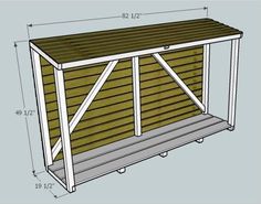 the plans for an outdoor storage shed