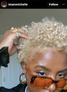 Natural Hair Short Cuts, Short Hair Pixie Cuts, Dyed Natural Hair, Short Blonde, Hair Life, Short Natural Hair Styles