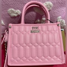 Questions? Leave A Comment Below! Expensive Bag, Girly Bags, Quilted Crossbody Bag, Steve Madden Bags, Cute Animals Images, Fancy Bags, Pink Purse, Pretty Bags, Cute Purses