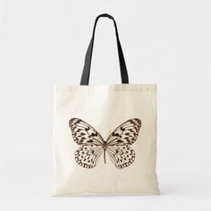 Chestnut Tiger Butterfly Tote Bag - accessories accessory gift idea stylish unique custom Decorated Tote Bags, Tiger Butterfly, Butterfly Tote Bag, Handpainted Tote Bags, Bag Photography, Sewing Headbands, Totes Ideas, Tulips Art, Textiles Projects