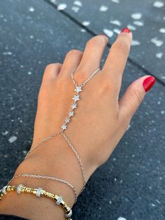 Dainty Hand Chain Bracelets Gold Plated Hand Chain Silver Stars Bracelets Hand Cahin Silver Star Bracelet, Hand Chain Bracelet, Bracelets Gold, Chain Bracelets, Chain Silver, Star Bracelet, Hand Chain, Gold Bracelet Chain, Silver Stars