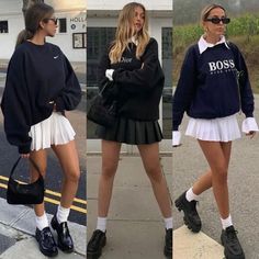 Brunch Cold Weather Outfit, Outfit With Skirt Winter, Country Club Outfit Winter, Casual Skirt Outfits Short, Winter White Dress Outfit, Pleated Short Skirt Outfit, Tennis Skirt Fall Outfit, Short Skirt Winter Outfit, Tennis Outfit Winter