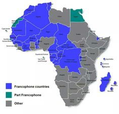 a map showing the location of many countries in africa and other parts of the world