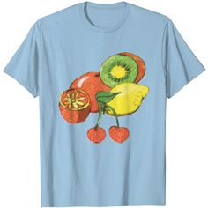 Fruits T Shirt Pinterest Contest, Vegetable Prints, Summer Fruit, Light Painting, The United States, Embroidery Designs, United States, Mens Shirts, Fruit