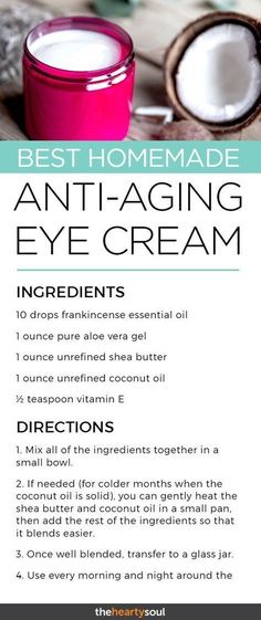 Natural Botox, Anti Aging Homemade, Diy Eye Cream, Pure Aloe Vera Gel, Anti Aging Eye Cream, Eye Anti Aging, Natural Beauty Products, Light Lunch