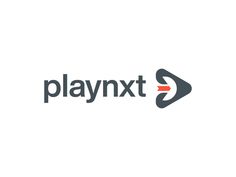 the logo for playntxt is shown in black and red on a white background