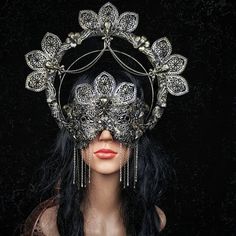 Costume Medusa, Goth Crown, Blind Mask, Mask Gothic, Gothic Headpiece, Gothic Mask, Medusa Costume, Gothic Crown, Mask Aesthetic