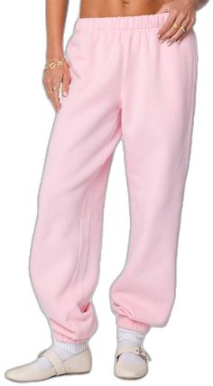 Oversized Spring Sweatpants With Elastic Waistband, Trendy Oversized Bottoms With Elastic Waistband, Oversized Sweatpants For Spring, Oversized Pants For Loungewear, Oversized Pink Casual Bottoms, Oversized Solid Color Straight Leg Pants, Oversized Solid Straight Leg Pants, Oversized Solid Pants With Straight Leg, Oversized Wide Leg Solid Sweatpants