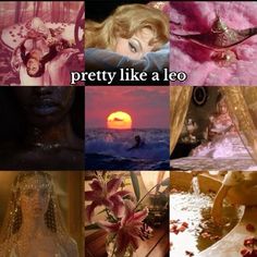 many different pictures with the words pretty like a leo