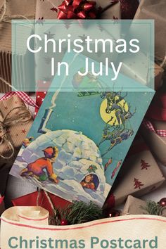 christmas in july with presents and gifts