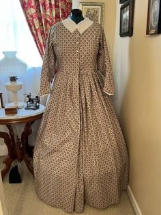 (eBay) Find many great new & used options and get the best deals for Civil War Reenactment Ladies DayDress Size 20 at the best online prices at eBay! Free shipping for many products! Victorian Dress Costume, Chintz Fabric, Period Clothing, Period Outfit, Riding Pants, Dress Costume, Living History, Clothing Ideas, Lining Fabric