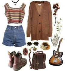 Artsy Vintage Outfits, Beverly Marsh, B Fashion, Punk Outfits, Aesthetic Outfits, Cute Fashion, Autumn Winter Fashion