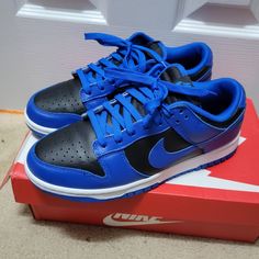 Women's Size 9.5 Smoke Free Home. Kicks Are Running Out Of Room In My Daughters Closet And They Are Just Not In Rotation. Like New Condition, Worn With Love, Coming With Original Box. Blue Synthetic Skate Shoes For Skateboarding, My Daughters, Nike Dunk Low, Dunk Low, Nike Dunk, Nike Dunks, Mens Shoes Sneakers, Cobalt, Nike Men