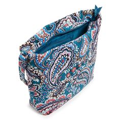 This perfectly slouchy hobo shoulder bag is so on trend right now. Outlet Exclusive Interior features a zip pocket Zip closure. Dimensions: 12. 75" w x 13. 0" h x 4. 0" d Handle/Strap Adjustable straps 40. 0" Weight: 0. 53 lb Vera Bradley Outlet Women's Hobo Bag in Haymarket Paisley Jewel Work Backpack, Weekend Travel Bags, Medium Backpack, Hobo Shoulder Bag, Belt Purse, Toiletry Bag Travel, Small Backpack, Carry On Luggage, Large Backpack