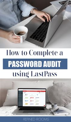 a woman typing on her laptop with the title how to complete a password adult using lastpass