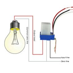 an electric light bulb and wiring diagram