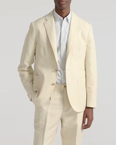 J.Crew: Crosby Classic-fit Suit Jacket In Italian Linen-cotton Blend For Men Jumpsuit And Blazer, Denim Suit, Tuxedo Blazer, Sneaker Dress Shoes, Swimwear Dress, Mens Chinos, Fitted Suit, Denim Coat Jacket, Sweaters And Leggings