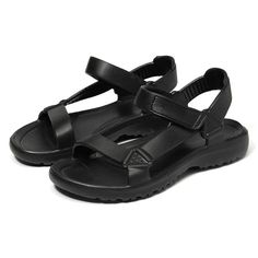 Discover Your Perfect Outdoor Companion Step into comfort and style with our Lightweight Summer Trekking Sandals, designed specifically for women who love the outdoors. Whether you're hitting the trails or just enjoying a casual day out, these sandals are your go-to choice for durability, comfort, and effortless style. Key Features Durable Construction: Crafted with a high-quality EVA upper and robust rubber outsole, these sandals offer lasting durability and excellent traction on varied terrains. Comfortable Fit: Enjoy a custom and secure fit with adjustable hook-and-loop closures, designed to hold your foot snugly in place. Stylish Design: The chic gladiator style paired with a practical flat heel ensures you look good while being completely comfortable. Versatility: Ideal for various oc Trekking Sandals, Rubber Sandals, Summer Sandals, Shoe Size Chart, Active Women, The Chic, Luxury Brand, Low Heels, Black Sandals