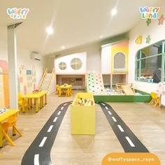 the children's playroom is clean and ready to be used for imaginative activities