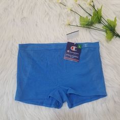 Champion Women's Athleticwear Boxer Type Shorts Color Blue Size L, New With Tag Never Used!, The Measurements Are In The Photos, Please Look At All The Photos To See The Details!! Make Me An Offer !! Blue Stretch Boxer Briefs With Short Leg, Sporty Stretch Blue Pajama Shorts, Sporty Blue Boxer Briefs For Loungewear, Blue Stretch Boxer Briefs For Loungewear, Blue Stretch Pajama Shorts, Seamless Short Blue Bottoms, Short Seamless Blue Bottoms, Blue Fitted Seamless Boxer Briefs, Blue Seamless Fitted Boxer Briefs