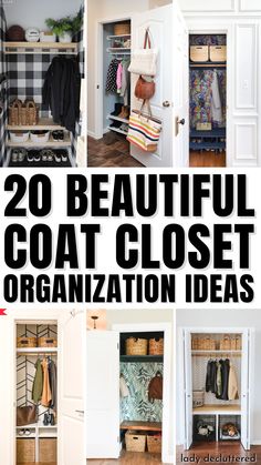 20 beautiful coat closet organization ideas for small spaces and rooms in your home or office