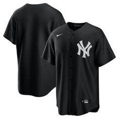 New York Yankees Jersey, Yankees Jersey, Sports Jerseys, Baseball Uniforms, Sports Uniforms, Team Jersey, Team Shirts, Black And White Design, Baseball Jersey