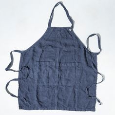 Linen Apron Sardel Black Crane, Protective Clothing, A Chef, A Perfect Circle, Engineered Garments, Linen Apron, Neck Strap, Wrap Around, The Kitchen