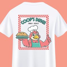 The classic retro diner t-shirt! This bold design on a heavyweight tee is perfect as a matching set for any duo, a surprise gift for your bestie, a heavy-weight shirt for your gym rat friend, a t-shirt for your vintage lover, or as a statement shirt for anyone who loves bold and fun tees to add to their badass casual wardrobe. - 100% cotton (fiber content may vary for different colors) - Medium fabric (5.3 oz/yd² (180 g/m - Classic fit - Tear-away label - Runs true to size - Printed on: Gildan 5 Retro Short Sleeve T-shirt With Custom Print, Retro Crew Neck T-shirt Pre-shrunk, Retro Pre-shrunk Crew Neck T-shirt, White Retro T-shirt With Heat Transfer Vinyl, Retro T-shirt With Custom Print For Fan Merchandise, Retro Custom Print T-shirt For Fan Merchandise, Retro Custom Print T-shirt For Fans, Retro Short Sleeve Shirt With Custom Print, White Retro T-shirt With Custom Print