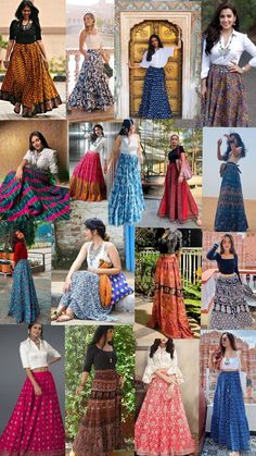 Rajasthani Outfit, Jaipur Outfit, Long Skirt Outfits Indian, Long Skirt Crop Top, Indian Skirt And Top, Skirt And Top Outfits, Outfit Long Skirt, Long Skirt Outfit