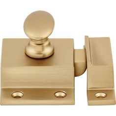 a close up of a door handle with two knobs on the front and back