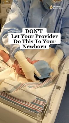 a baby in a hospital bed with the caption don't let your providence do this to your newborn