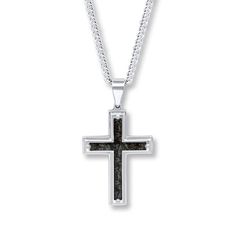 Inlaid with a camouflage design, this stainless steel men's cross necklace is a handsome way to display faith. The pendant suspends from a 24-inch curb link chain that fastens with a lobster clasp. Necklaces Cross, Necklace Rope, Mens Cross Necklace, Camouflage Design, Jewelry Advice, Mens Crosses, Gold Chains For Men, Wing Earrings, White Necklace