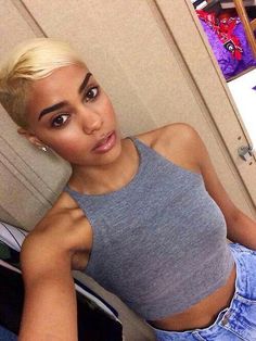 Pixie Cuts Black Women, Short Curly Hair Pixie, Curly Hair Pixie, Hair Colorful, Cut Life, Hair Pixie, Sassy Hair, Big Chop, Cute Cuts