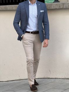 Best Blazer For Men, Men’s Formal, Men’s Blazer Outfits, Blue Sports Coat Outfit Men, Men’s Blazer, Blazer Styles For Men, Male Business Casual Outfits, Dressy Casual Men, Mens Blazer Outfit