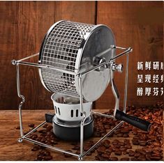 an image of a coffee maker on a table with the words china in english and chinese