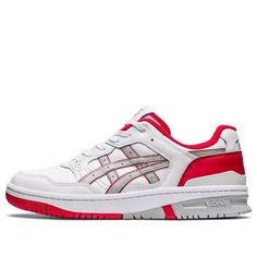 ASICS EX89 'White Classic Red' 1201A476-111 (SNKR/Casual/Unisex/Low Top/Non-Slip/Wear-resistant) Casual Red Asics Sneakers, Red Asics Sneakers For Sports, Red Asics Sneakers For Light Sports, Asics Ex89, Low Top, Red, How To Wear, White