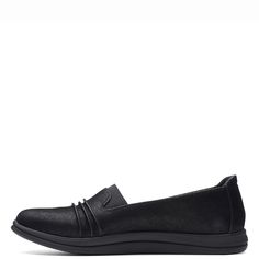 PRICES MAY VARY. Easy on the eye and easy on your feet, our Beeze Sol slip-on shoe combines a sleek profile with tons of comfort features Synthetic black upper 2mm Cushion Soft PU foam footbed delivers shock absorption and comfort Footbed is removable and machine washable Durable, slip-resistant TR (thermoplastic rubber) sole Black Rubber Sole Loafers For Semi-formal Occasions, Black Low-top Loafers With Removable Insole, Black Breathable Fabric Slip-on Walking Shoes, Black Loafers With Removable Insole, Medium Width, Black Slip-on Loafers With Buckle Closure, Black Slip On Shoes, Shoe Image, Clarks Women's, Synthetic Rubber