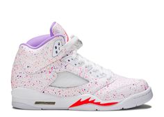 Air Jordan 5 Retro GG 'Easter' - Air Jordan - CT1605 100 - white/laser crimson/voltage purple | Flight Club Flight Club, Raging Bull, Jordan 5 Retro, Couple Shoes, Youth Shoes, Air Jordan 5 Retro, Air Jordan 5, Jordan 5, Trainer Sneakers