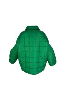 Unisex quilted jacket "Lupinus Green" features a round shoulder and oversized fit for a relaxed, comfortable feel. It's made from lightweight, wrinkle-free polyester and has large pockets, windproof, and water repellent properties. The soft, bold shape makes it a statement piece, and the hypoallergenic synthetic padding adds warmth without compromising style.Size Guide:ONE SIZE (fits to XS-XL)Collar - 51 cmWides middle line - 170 cmBottom line - 140 cmSleeve ends - 57 cmLength from the neckline Oversized Nylon Puffer Jacket For Streetwear, Sporty Quilted Outerwear For Streetwear, Oversized Quilted Outerwear For Cold Weather, Oversized Nylon Puffer Jacket, Oversized Nylon Puffer Jacket With Pockets, Casual Nylon Puffer Jacket Loose-fit, Oversized Nylon Puffer Jacket Casual, Oversized Puffer Windbreaker With Long Sleeves, Spring Outdoor Quilted Jacket With Padded Collar