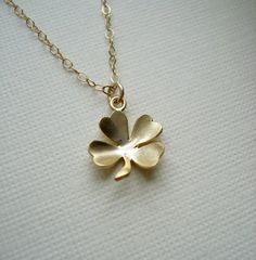 Clover Necklace In Gold or Silver Lucky Charm by AnechkasJewelry 16 Inch Minimalist Charm Necklace For Everyday, Dainty Necklace With Adjustable Chain For Good Luck, Minimalist 16 Inch Charm Necklace As Gift, Minimalist 16-inch Charm Necklace For Gift, Simple 14k Gold Filled Necklaces For Gifts, Dainty 16-inch Charm Necklace For Everyday, Minimalist 16-inch Charm Necklace As Gift, Simple 14k Gold Filled Necklace For Gift, Simple 14k Gold Filled Necklace Gift