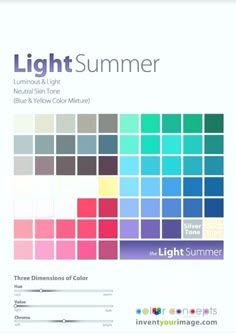 Bright Summer Palette Colors, Summer Palette Clothes, Light Summer Color Analysis, Color Season Palette, Season Colour Analysis, Light Summer Colors, Light Summer Style, Summer Color Season, Light Summer Palette