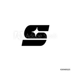 black and white letter s logo