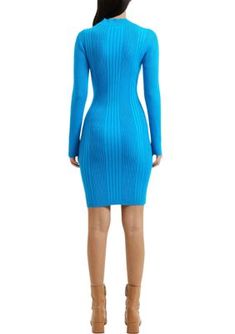 Designed with all-over ribbing, this fitted bodycon mock neck dress from French Connection flatters all of the right places. | French Connection Women's Long Sleeve Ribbed Bodycon Dress, Blue, Small Ribbed Fitted High Neck Mini Dress, Fitted Ribbed Mini Dress With High Neck, Fitted Ribbed High Neck Mini Dress, Fitted High Neck Ribbed Bodycon Dress, Fitted Ribbed Knee-length Bodycon Dress, Fitted Ribbed High Neck Bodycon Dress, Fitted Ribbed Midi Bodycon Dress, Blue Knee-length Bodycon Dress For Winter, Blue Ribbed Mini Bodycon Dress