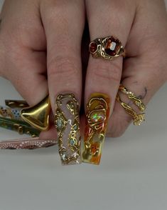 Fancy Nails Designs, Fancy Nails, Best Acrylic Nails, Nails Designs, Nails Design, Press On Nails, Nail Ideas