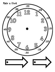 a clock with two arrows pointing to the numbers on it and one arrow pointing up