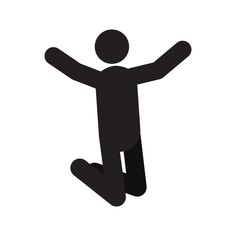 a person jumping up in the air with their arms wide open and hands raised above his head