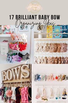 baby bow organization ideas for the nursery