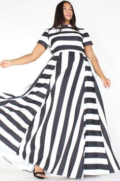 Buy More, SAVE More!

Hot Selling WOMEN'S Dress Loose-Fit Crew Neck Horizontal And Vertical Stripes Large Size Dress Striped Fitted A-line Maxi Dress, Fitted Striped Short Sleeve Maxi Dress, Fitted Striped Maxi Dress With Short Sleeves, Vintage Striped Dress, Maxi Dresses Fall, Office Dresses For Women, Tent Dress, Striped Maxi, Striped Maxi Dresses